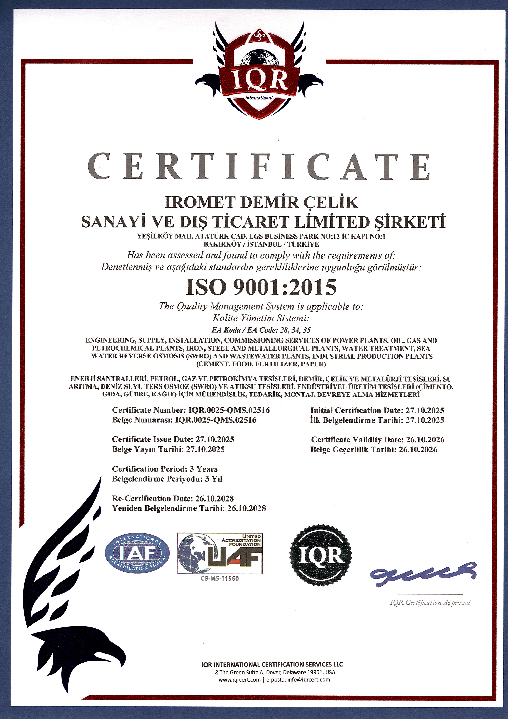 ISO 9001 2015